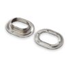 Ojales ovalados 22,5x13,5 mm acero inox.