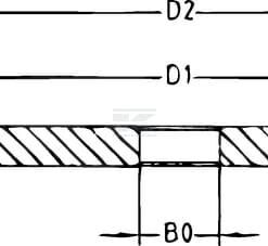 Rueda de plato dentada Simplex 36 dientes 3/4" cadena 12 B-1, Kramp
