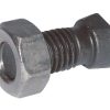 Plough bolt + nut, 1 flat side