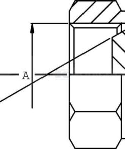 Tapón con tuerca BSP 1/2