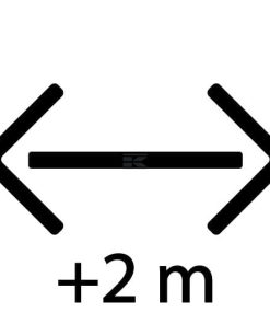Tubo exterior perfil triangular, T80/T90 Øext. 55 mm, Øint. 63 mm x 55 mm - 4,00 mm L: 2800 mm Comer