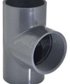 Pieza en T de PVC, 3x hembra 3/4