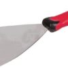 Espátula acero inoxidable, asidero plástico Empuñadura acero inoxidable 120mm de 2 piezas
