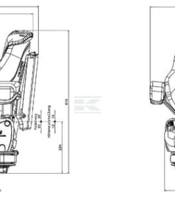 Asiento con suspensión neumática Primo L 12V textil