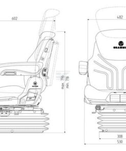 Asiento con suspensión neumática Maximo Comfort Plus nuevo diseño