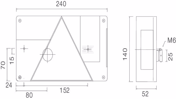Luz trasera Multipoint dch. GB 3 Luz trasera Multipoint dch. GB