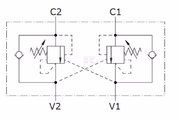 Contraválvula N1116 3/8 G5P4 2 Contraválvula N1116 3/8 G5P4