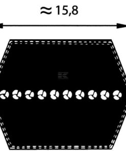 Correa de doble cara hexagonal BB138 6 Correa de doble cara hexagonal BB138