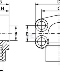 Brida SAE 90°