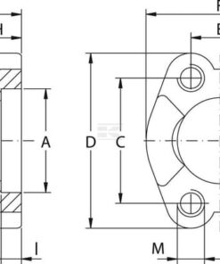 Mitad de brida SAE 6000 3/4