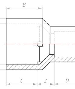 Manguito reductor 50x40mm
