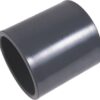 Manguito con. doble PVC 50 mm