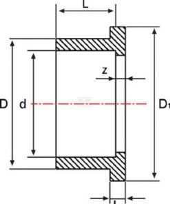 Casquillo de cuello PVC 200mm