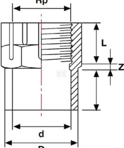 Pieza reduct. PVC 20/25mmx1/2