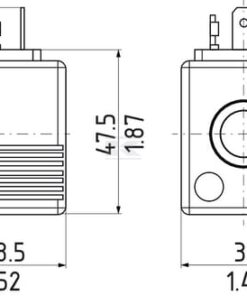 Deutch Coil for FP 22 DP-S valve 12 Volt