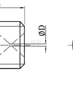 Tornillo ajus M8 Ø 2,5 mm Latón
