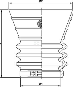 Embudo de goma 104mm