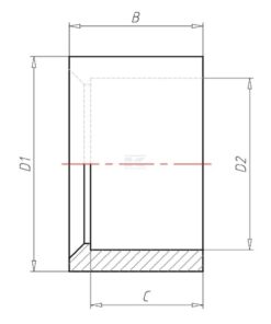 Casq. reductor PVC 40x32 mm