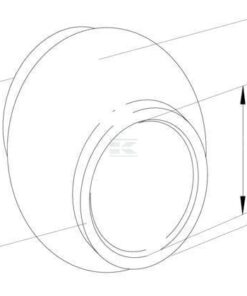 Bola acoplamiento superior Cat.3/2 Ø25,4/60x51mm Kramp