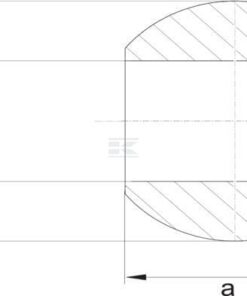 Bola acopamiento inferior especial, Cat.2/2 Ø28.4 /56 x 45 mm, Kramp