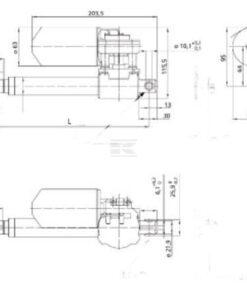 Actuador 12V-S S=300