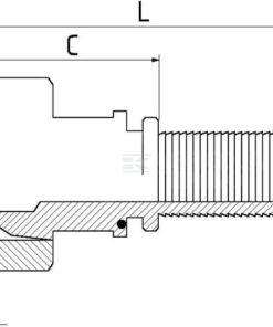 Racor para engastar DN8 - BSP 1/2