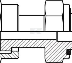 Racor ORFS 1 7/16U-3/4 BSP