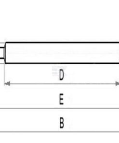 Eje brazo inferior 36x45x970mm