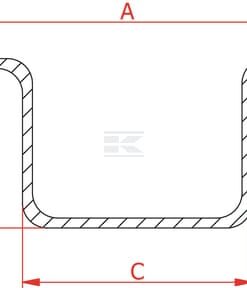 Rieles guía 102x49x57 4,00 m Strautmann 6 Rieles guía 102x49x57 4,00 m Strautmann