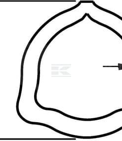 Tubo interior PTO70 perfil triangular Ø int.: 44 Ø ext.: 54 x 5 mm, L: 1 m gopart