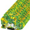 Protective conductor double-level terminal block