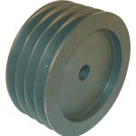 Polea para correa trapecial, 4 canales B o SPB, Ø125 mm