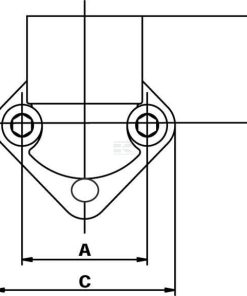Brida de escuadra 3/8