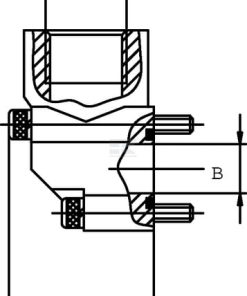 Brida angular acero 3/4" 10 Brida angular acero 3/8