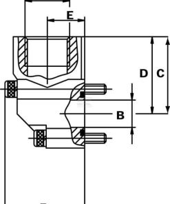 Brida de escuadra 3/8