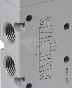 Válvula 5/3, aire compr. 1/8"