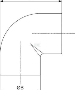 Codo Prevost h/h 32mm90º