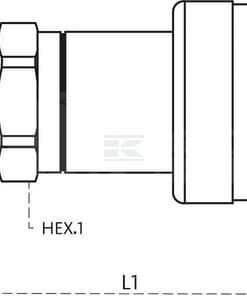Acoplamiento hembra 1/4" BSP - 700 bar 6 Acoplamiento hembra 1/4