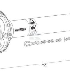 Eje de TDF de gran ángulo 7 Eje cardan gran angular PWE580 L:1210 mm