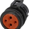 Enchufe de 4 polos, conector de alimentación