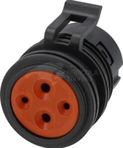 Enchufe de 4 polos, conector de alimentación