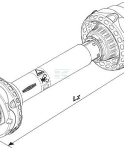 Veio da tomada de força de ângulo amplo sem forquilhas PWZ 480 L: 1210mm, Walterscheid