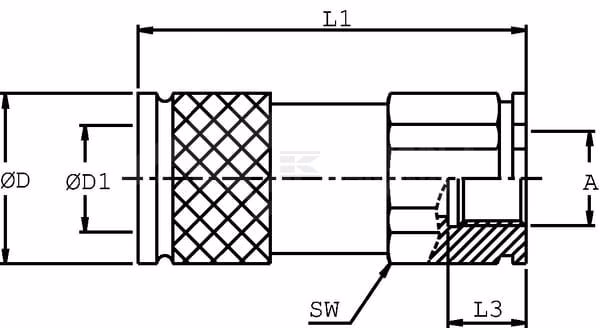 Enchufe rápido hembra 3/4" - 3/4" BSP 2 Enchufe rápido hembra 3/4" - 3/4" BSP