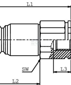 Enchufe rápido hidráulico macho, 1/2" - 3/4" BSP, gopart 6 Enchufe rápido hidráulico macho, 1/2