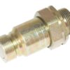 Racor rápido de fondo plano macho M22