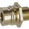 Salida de la válvula 1/2" macho Latón