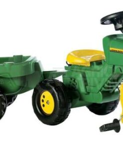 Tractor a pedales con cargador frontal y remolque, John Deere, a partir de 2,5 años, rollyTrac de Rolly Toys