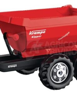 Remolque bañera basculante, rojo, Krampe de rollyHalfpipe de RollyToys