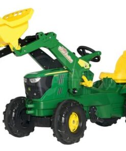 Tractor a pedales con cargador frontal, John Deere 6210R, a partir de 3 años, Rolly Farmtrac de Rolly Toys