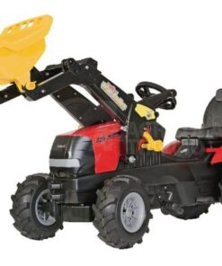 Tractor a pedales con cargador frontal, Case IH Puma, con neumáticos, a partir de 3 años, Rolly Farmtrac de Rolly Toys